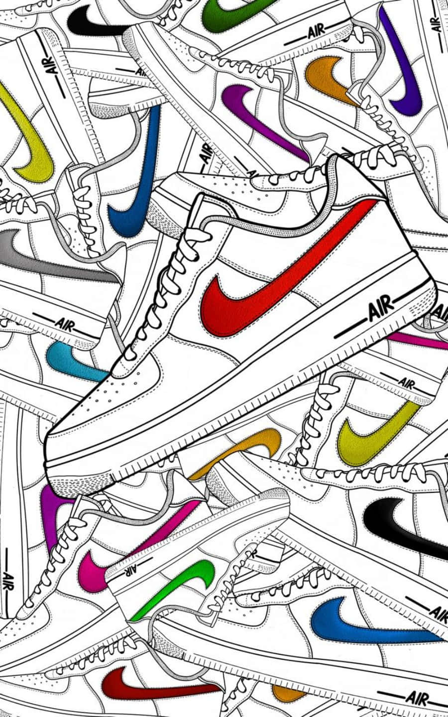 Nike Air Force 1 Blazes Its Own Path. Background