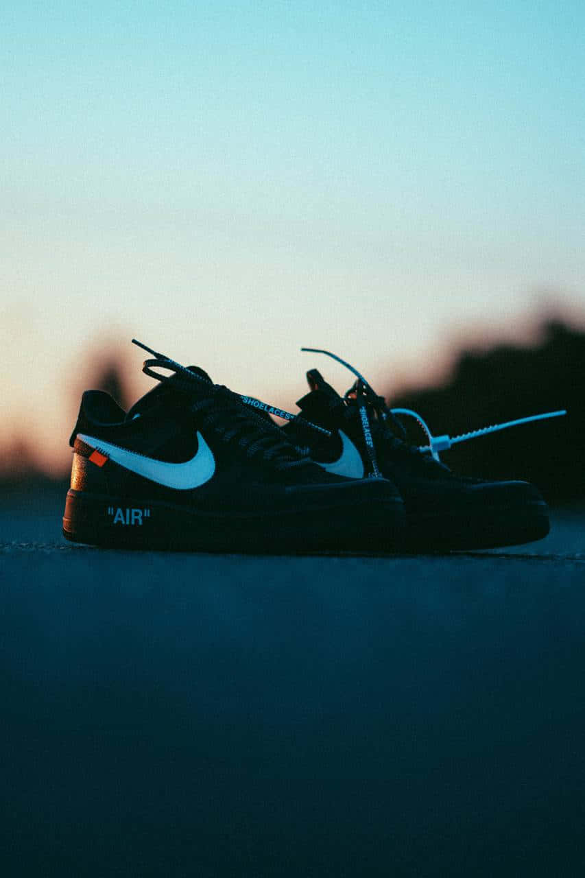 Nike Air Force 1 X Off White Background