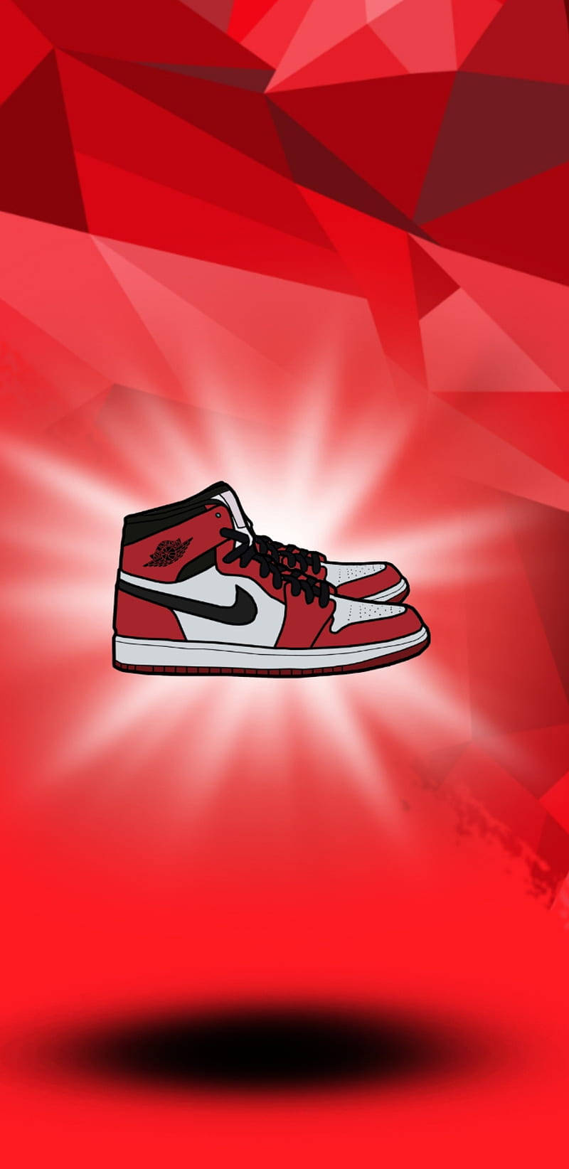 Nike Air Jordan 1 Chicago Red Background Background