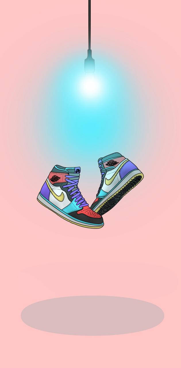Nike Air Jordan 1 Fearless Artwork Background