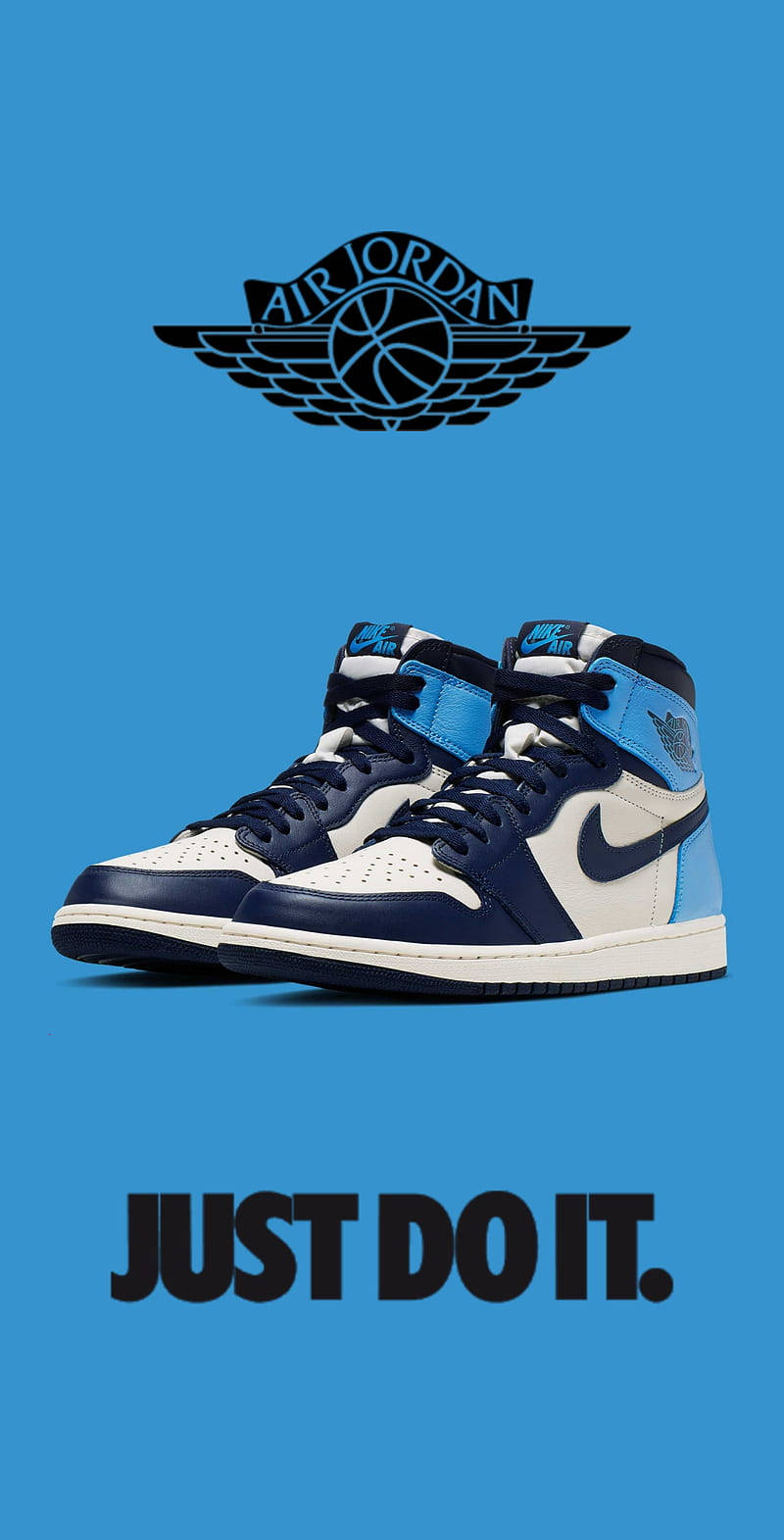 Nike Air Jordan 1 Game Royal Background