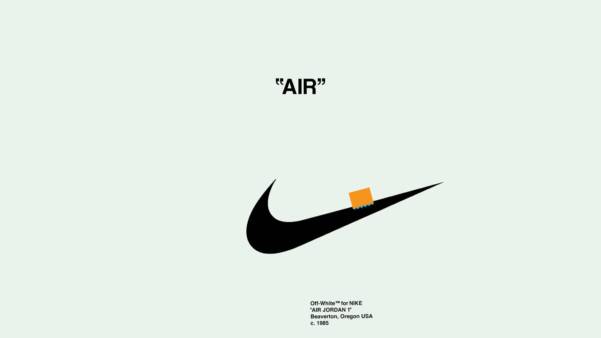 Nike And Off White Logo Background