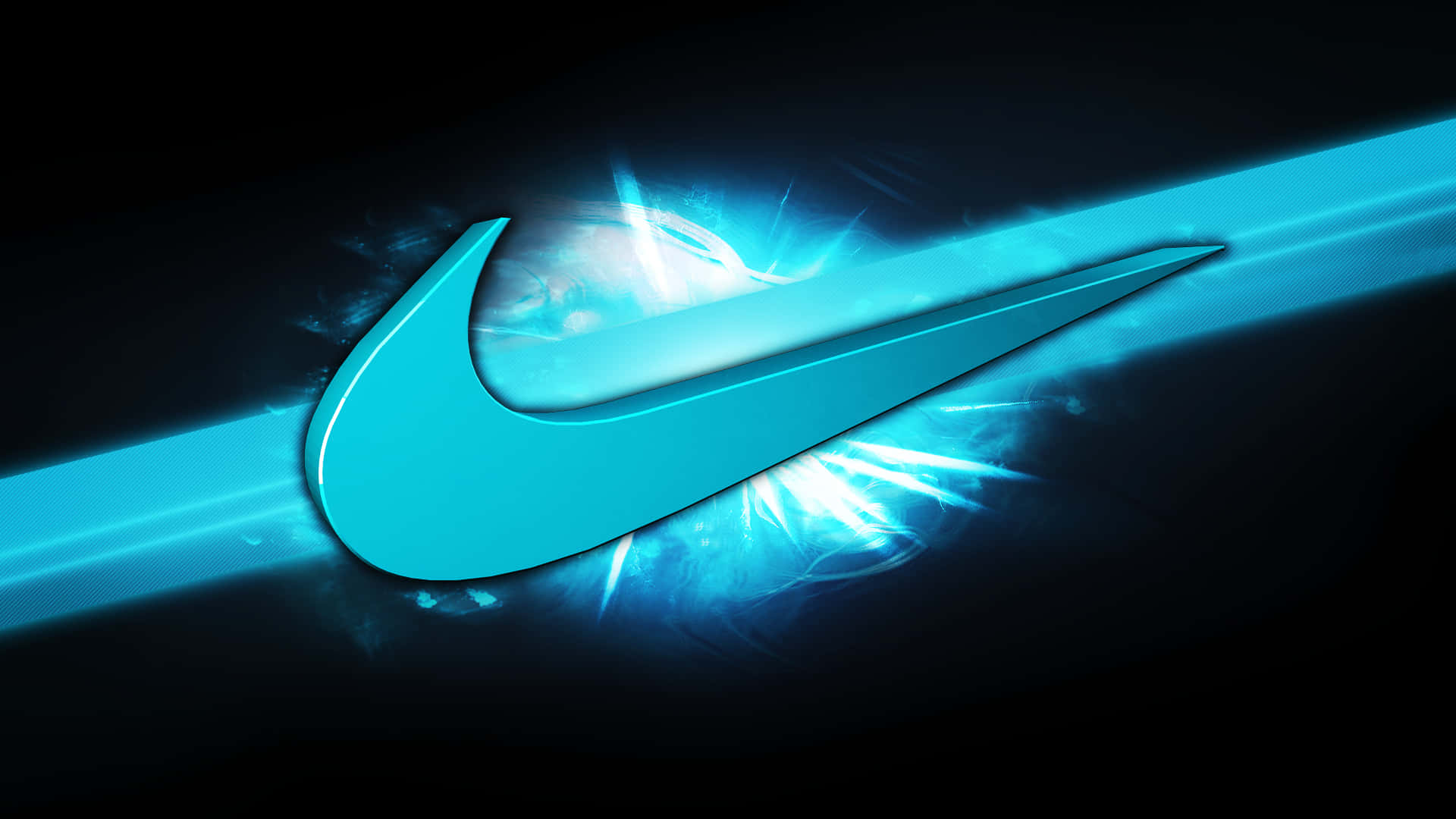 Nike Blue Logo Background