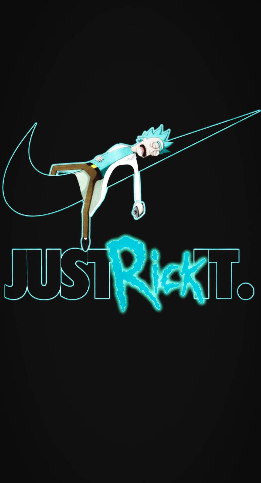 Nike Cartoon Just Rick It Background