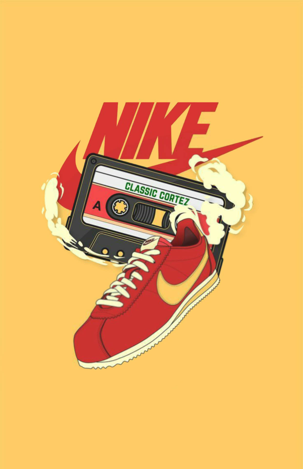 Nike Cartoon Shoe Art