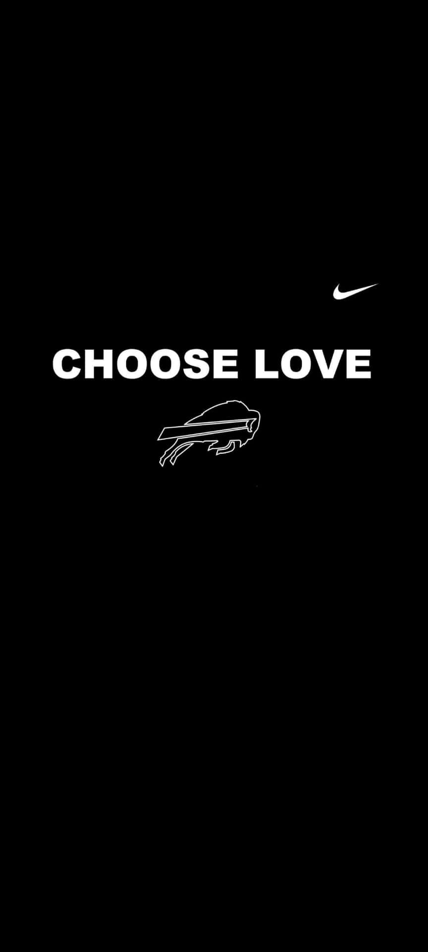 Nike Choose Love Buffalo Bills Graphic Background