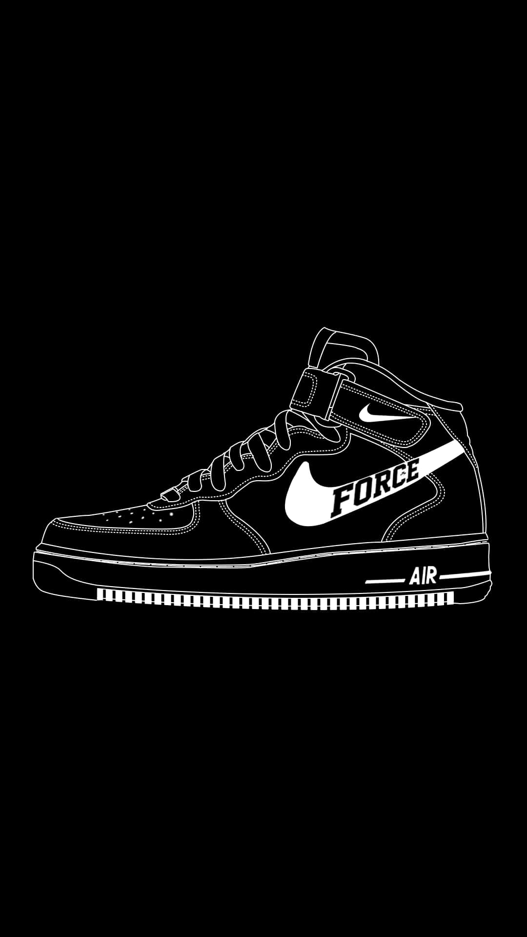 Nike Dunk Low - Black And White Background