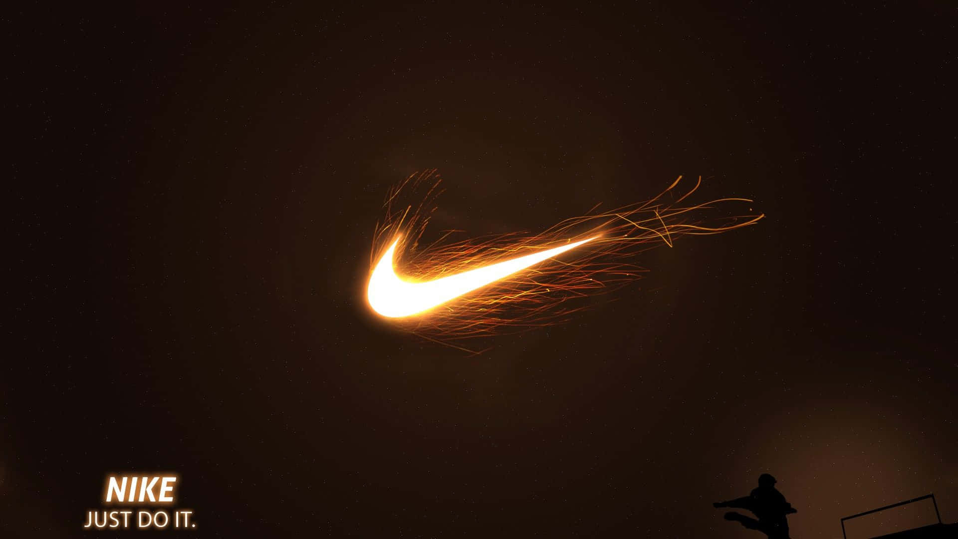 Nike Fiery Logo Background