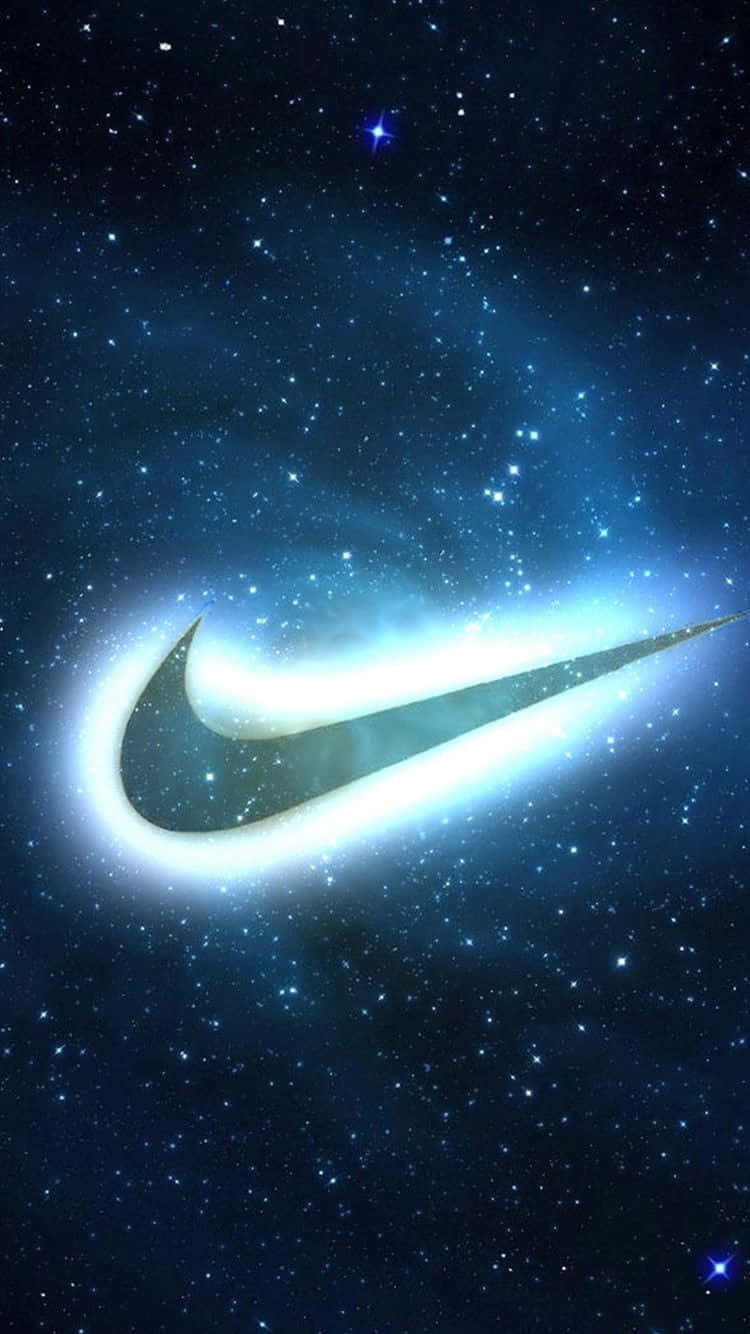 Nike Galaxy Swoosh Glowing Outline Background