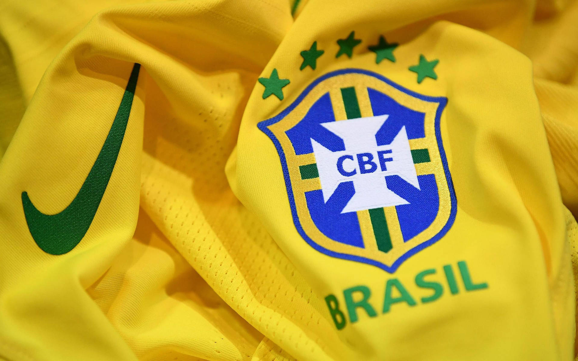 Nike Girl Football Yellow Brasil Jersey Background