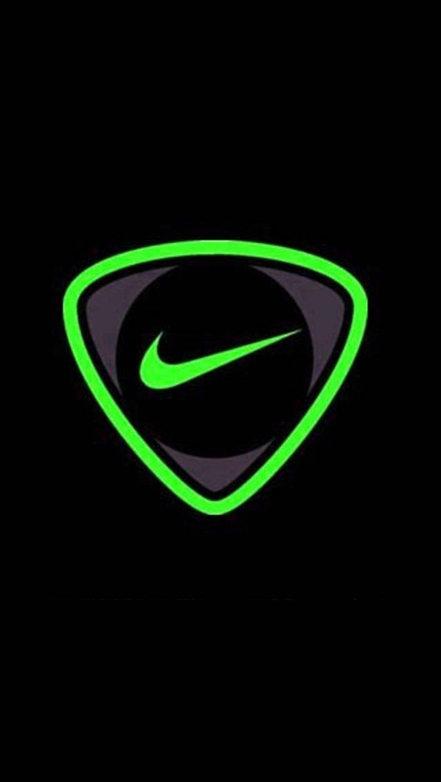 Nike Iphone Neon Green Colors Background