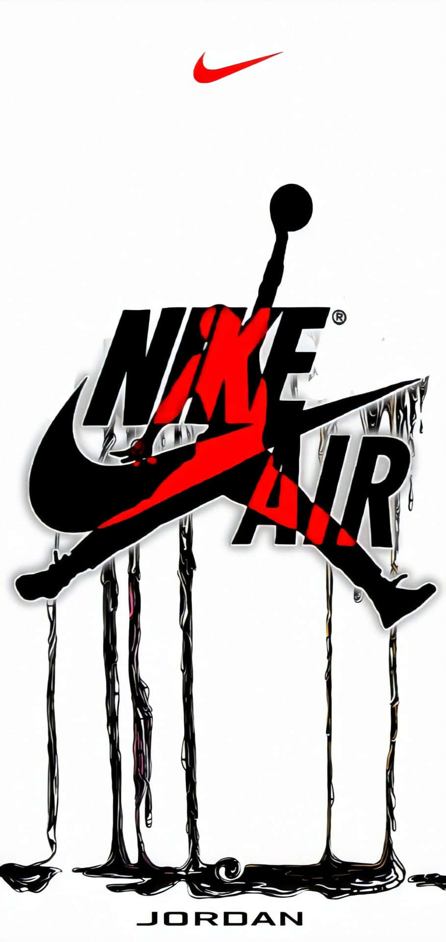 Nike Jordan Air Logo Paint Background