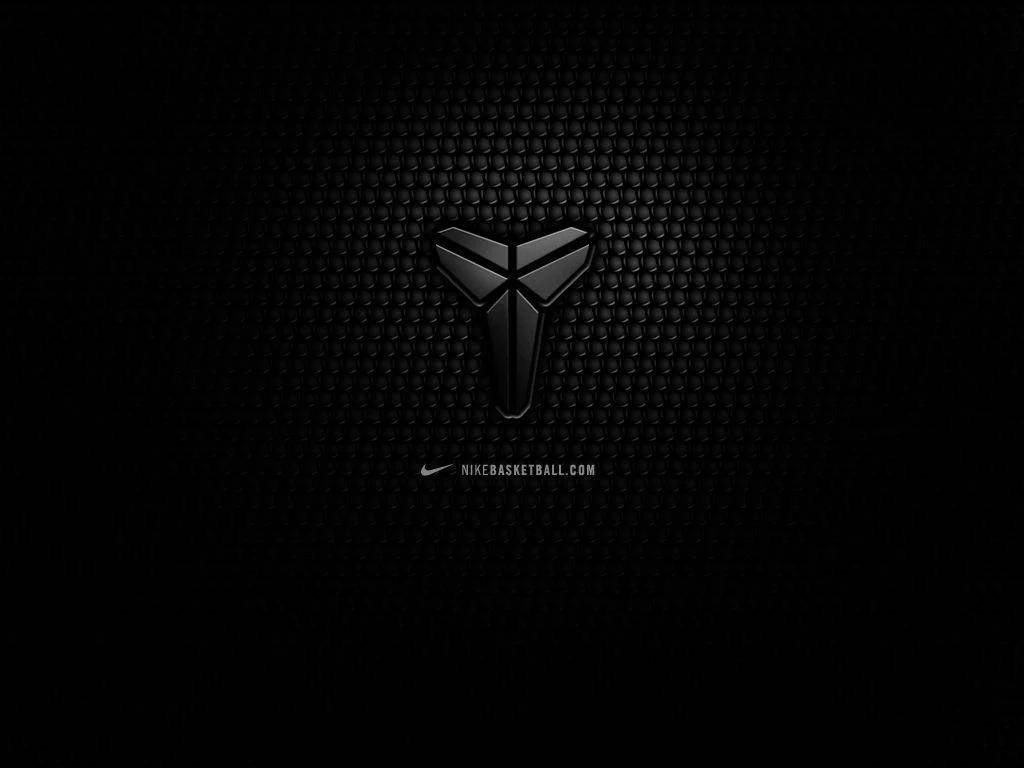 Nike Kobe Logo In Solid Black Background