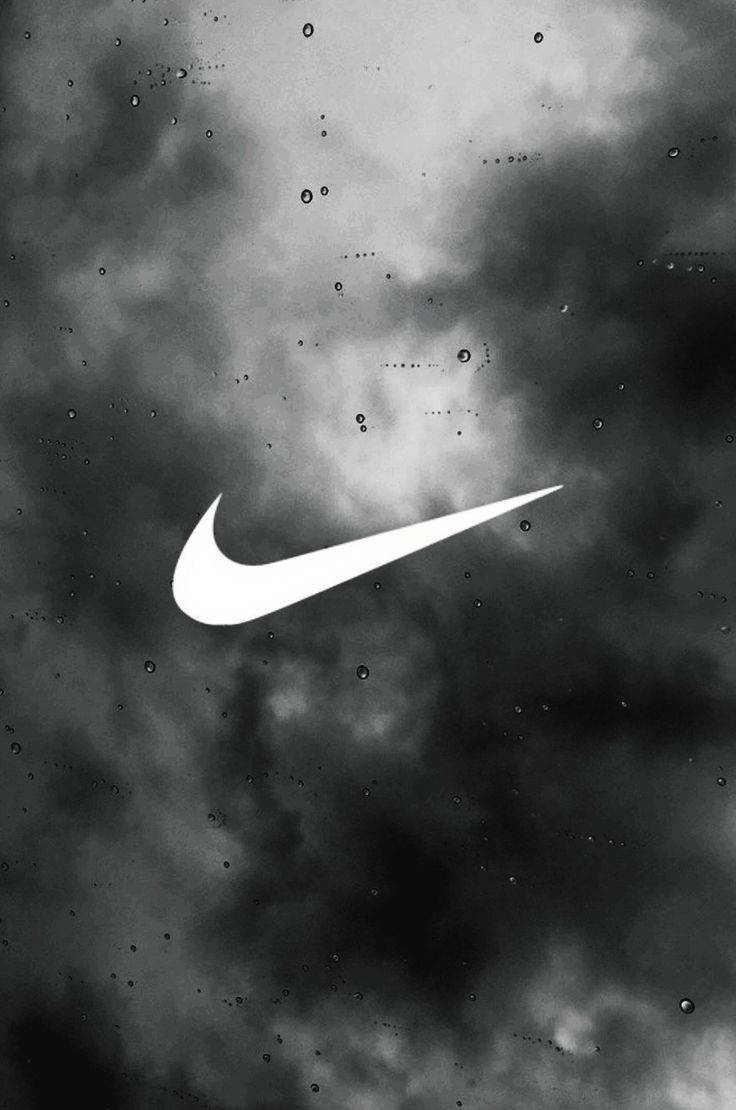 Nike Logo On A Black And White Background
