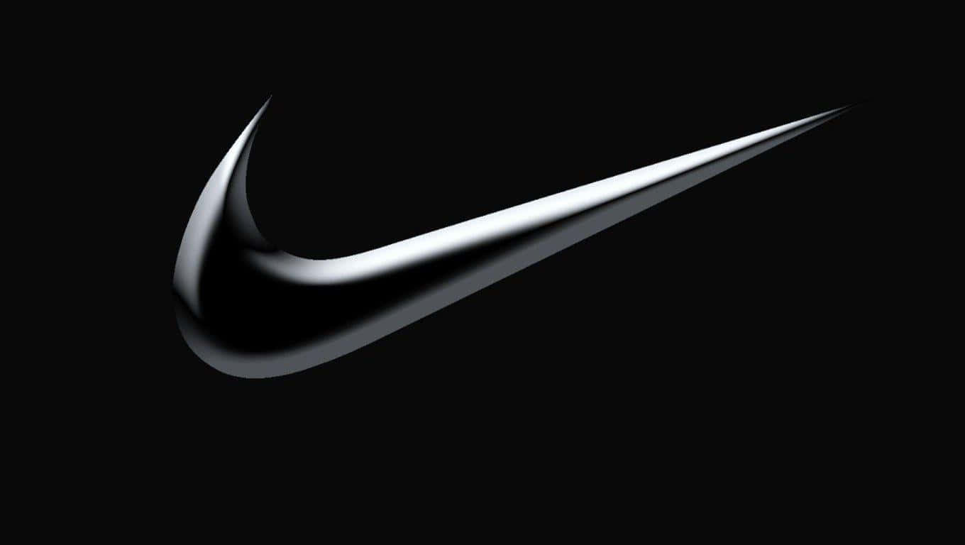 Nike Logo On A Black Background