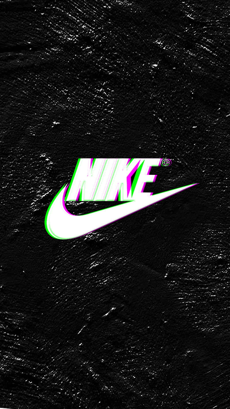 Nike Logo On A Black Background Background