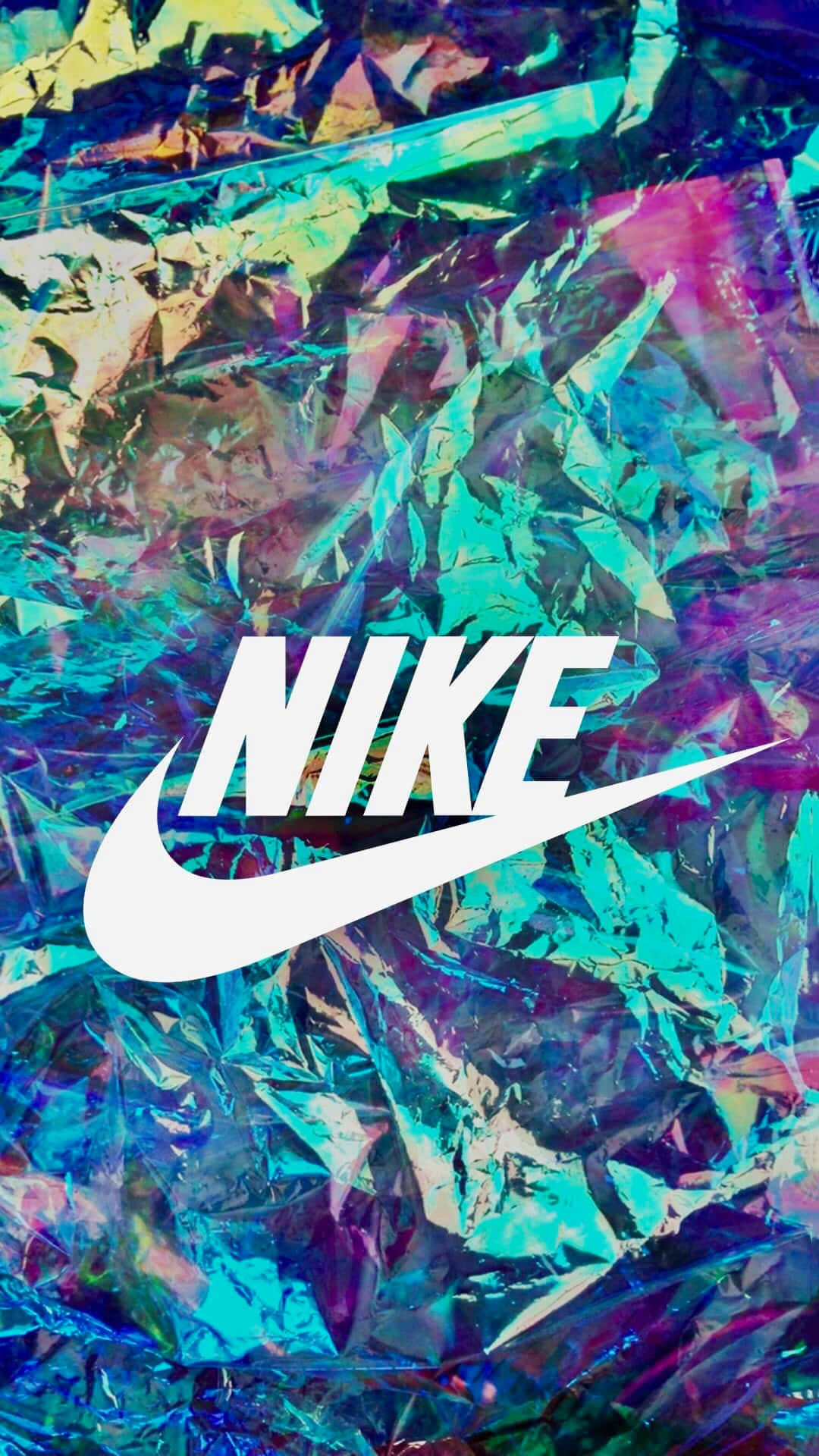 Nike Logo On A Colorful Background Background