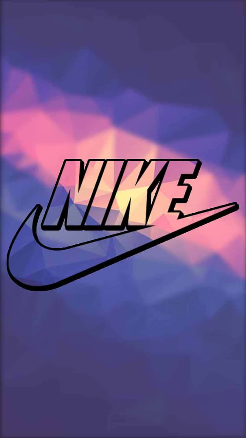 Nike Logo On A Purple Background Background