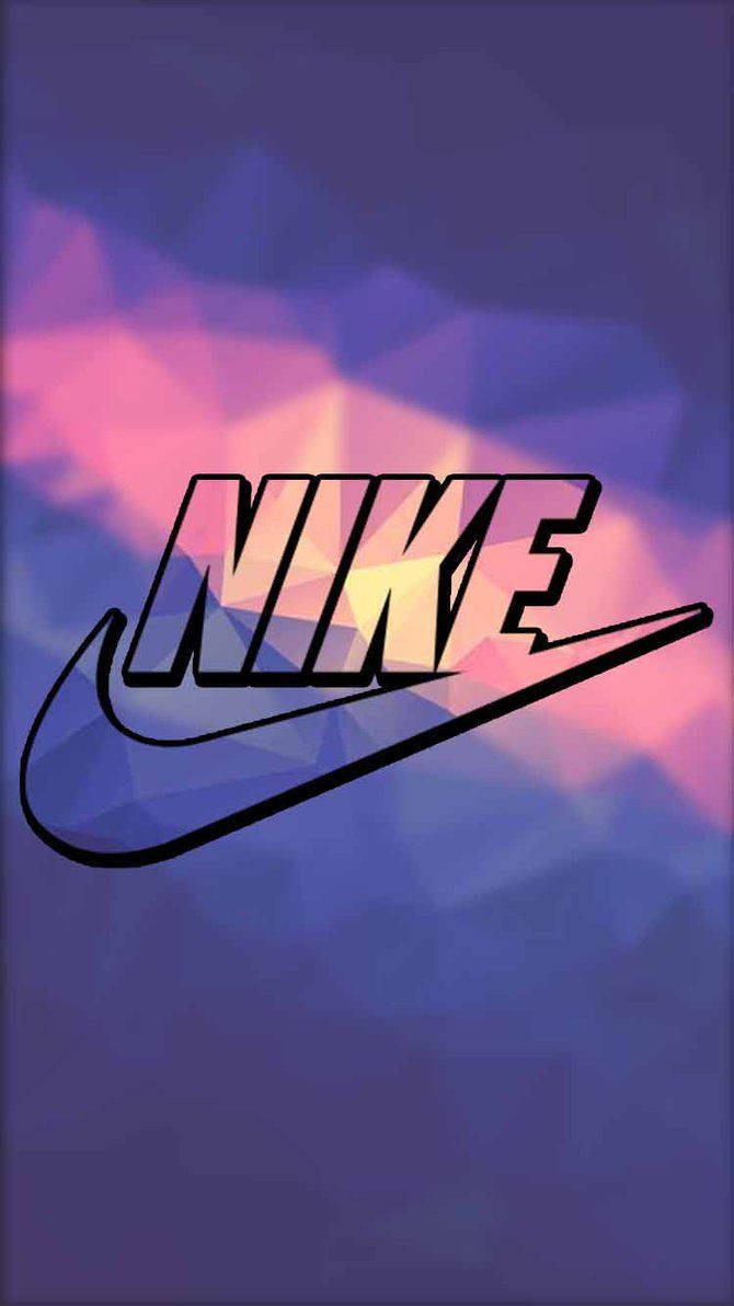 Nike Logo On A Purple Background