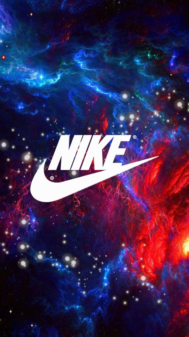 Nike Logo On A Space Background Background