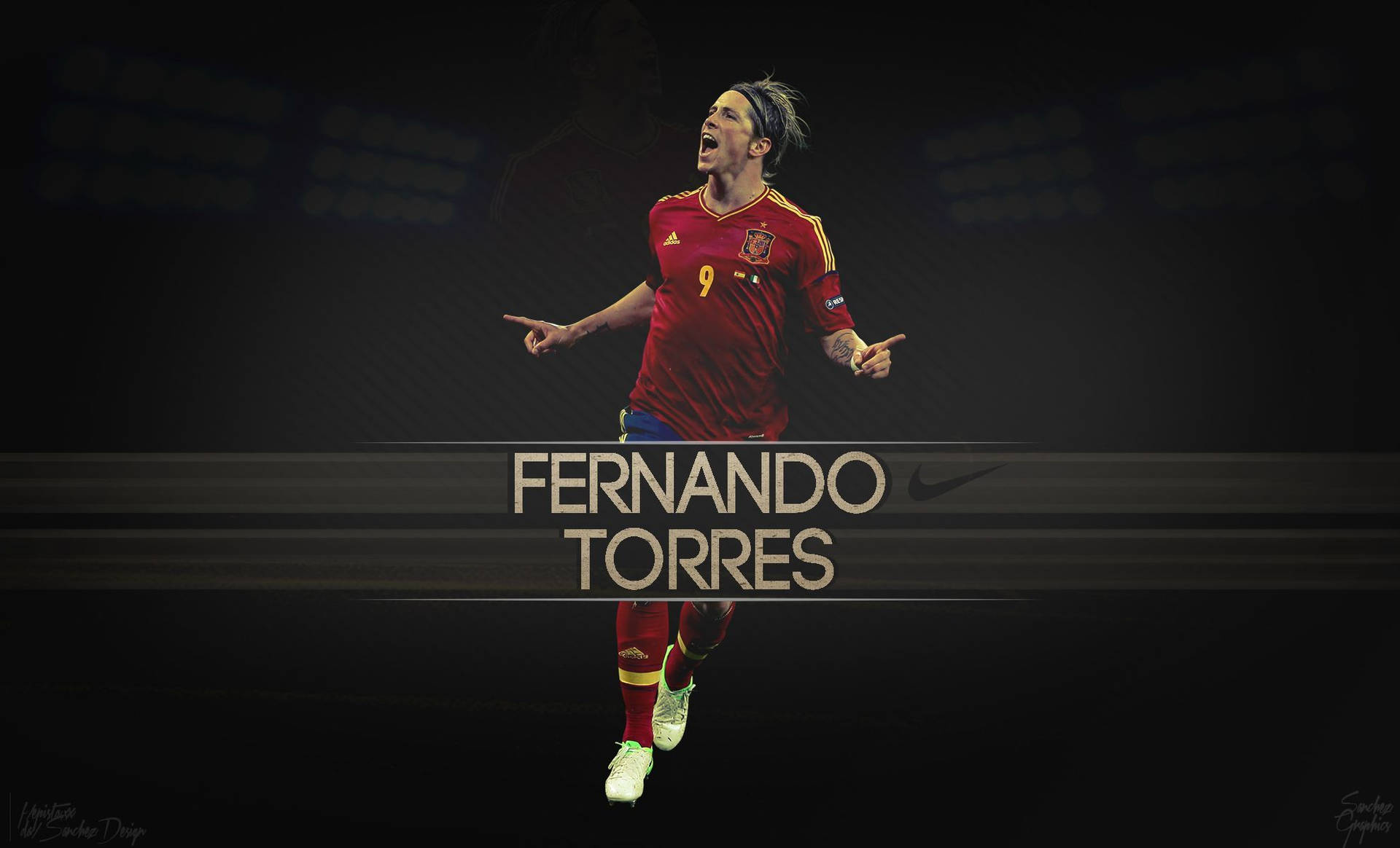 Nike Poster Of Fernando Torres Background