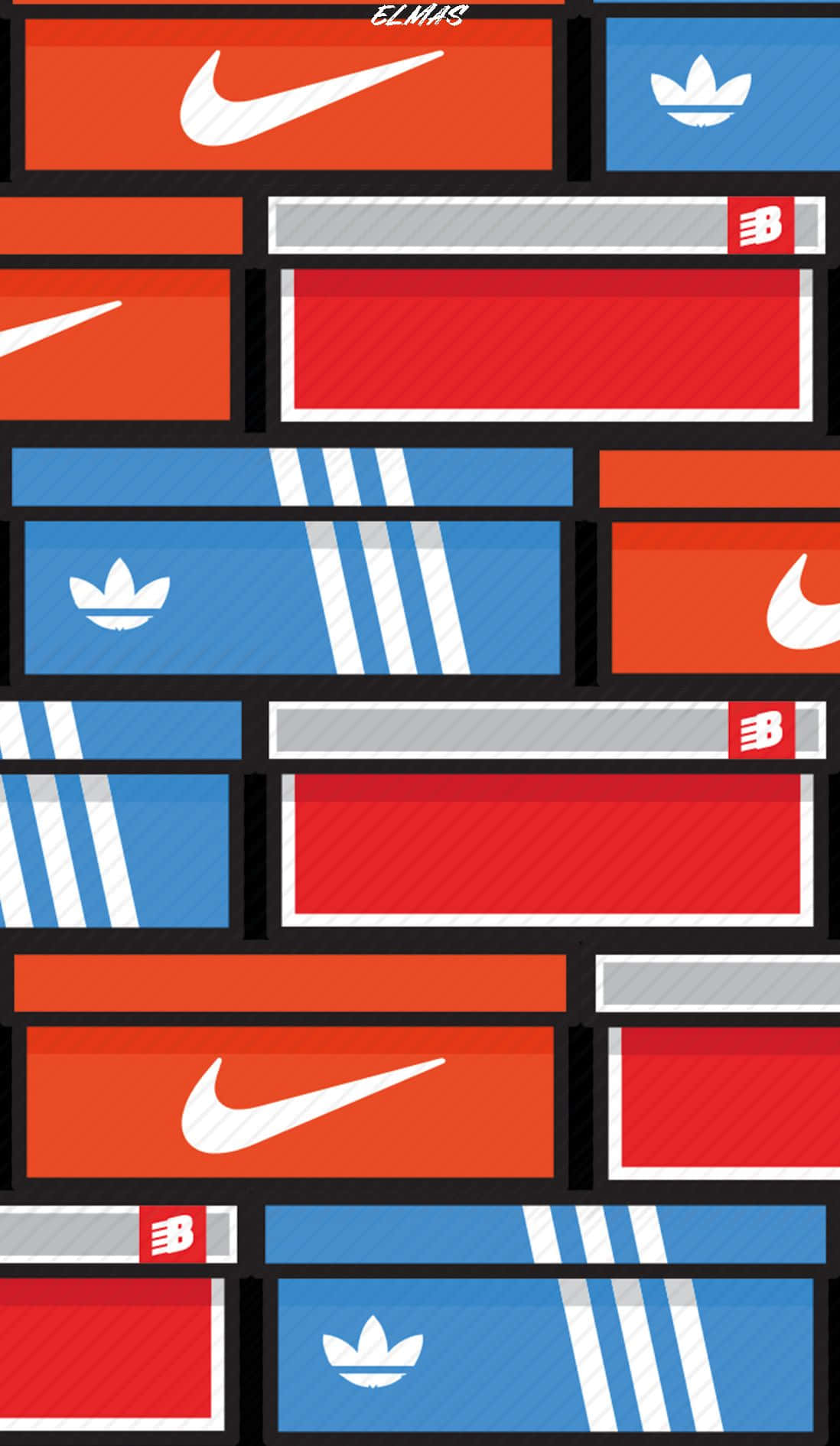 Nike Shoe Boxes In A Brick Wall