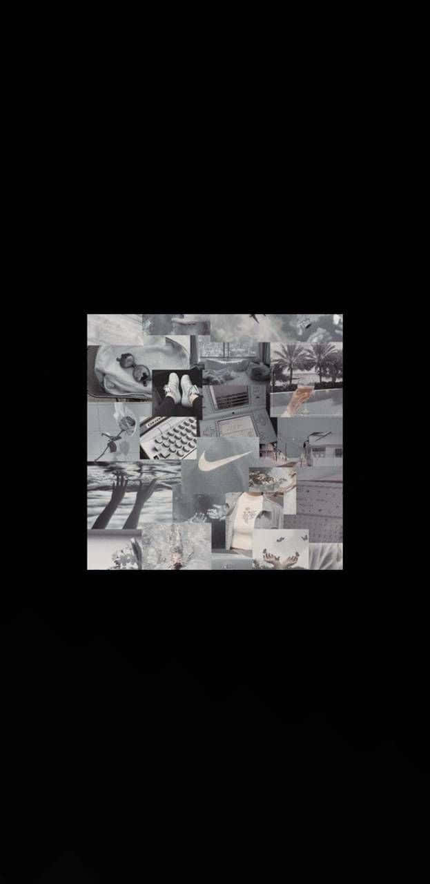 Nike Shoes Black Collage