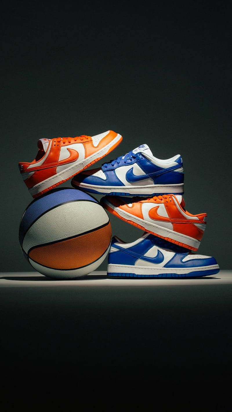 Nike Shoes Orange And Blue Dunk