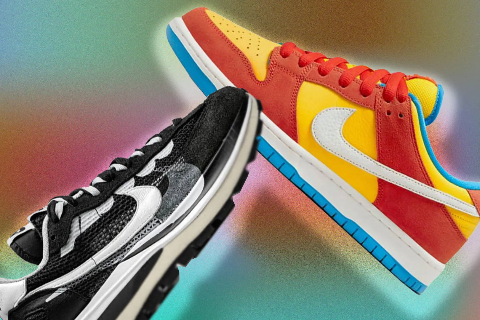 Nike Shoes Sacai And Dunk Low Background