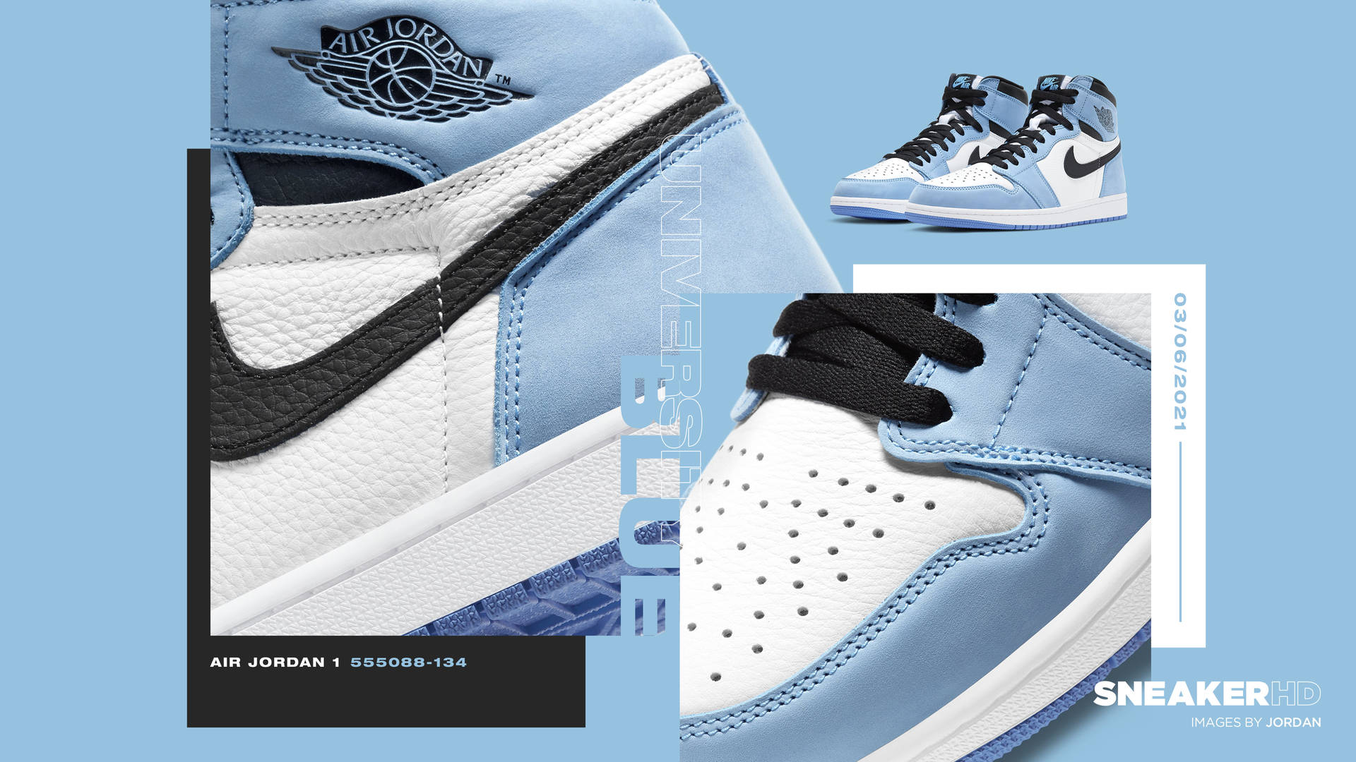 Nike Shoes University Blue Jordans Background