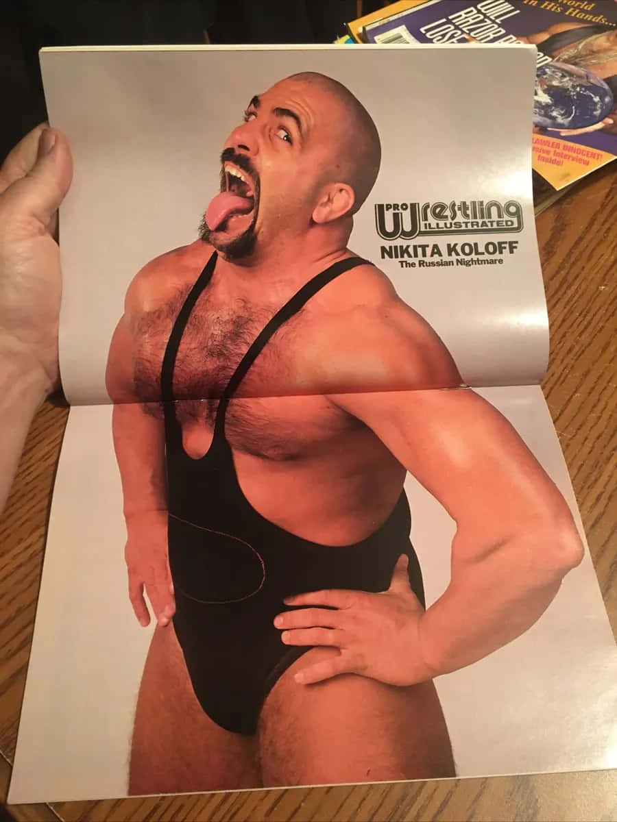 Nikita Koloff Wrestling Illustrated Magazine Background