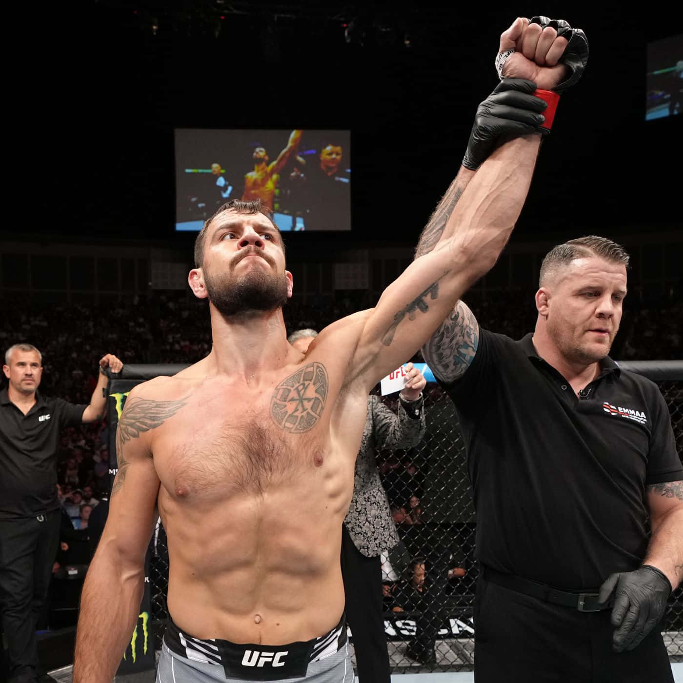 Nikita Krylov Arm Raised Up Background
