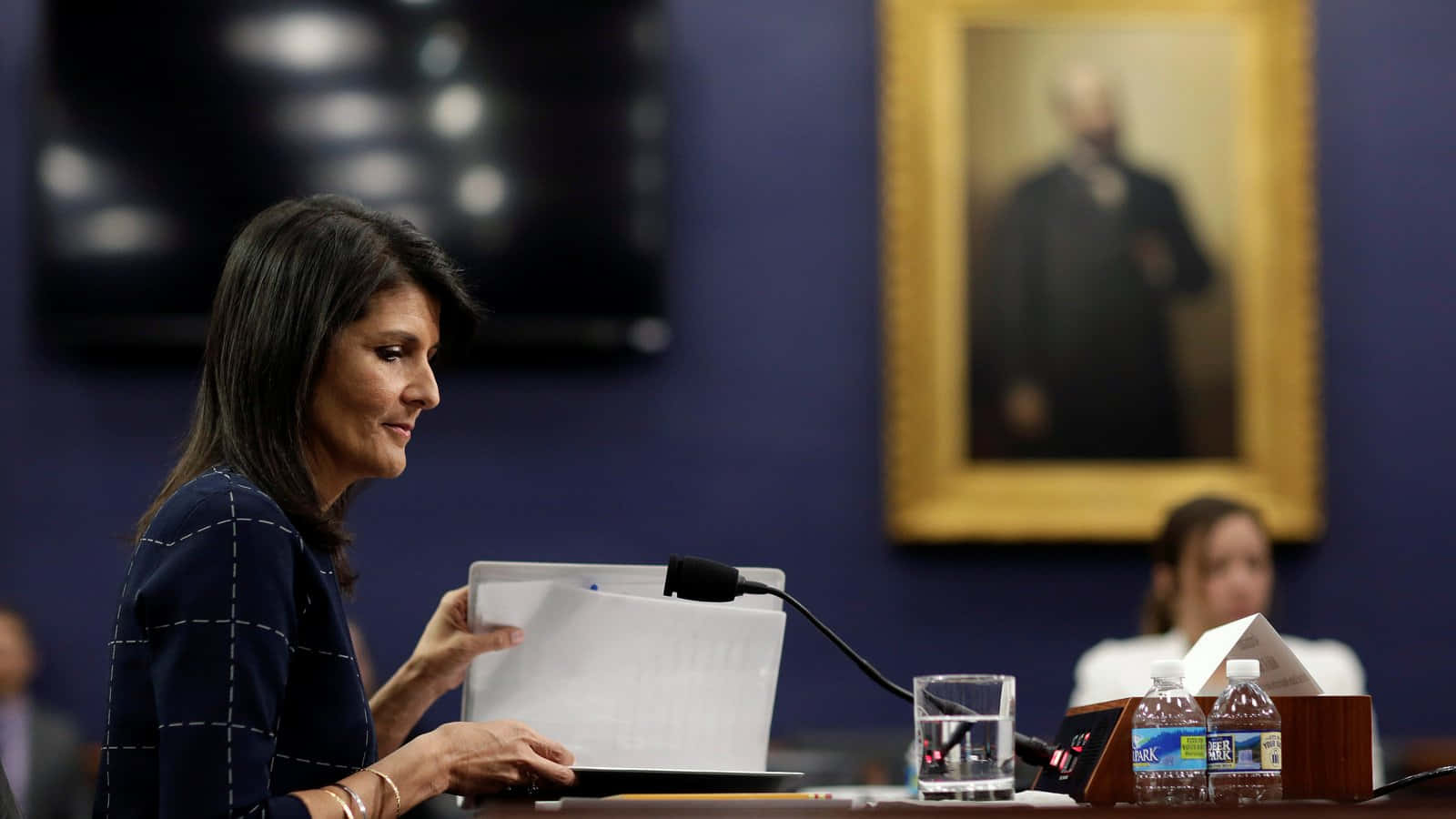 Nikki Haley Side View Background