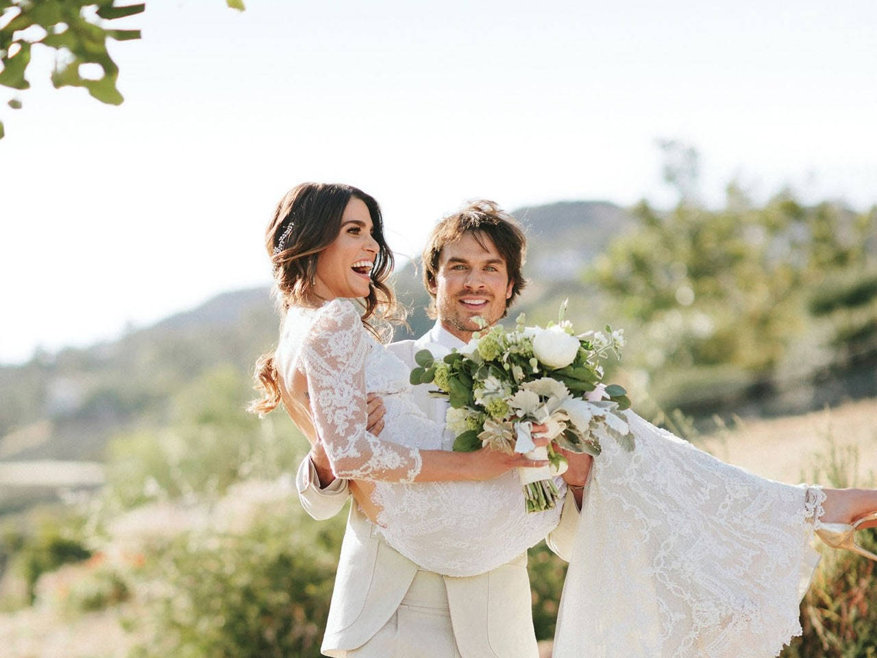 Nikki Reed And Ian Somerhalder Wedding Background