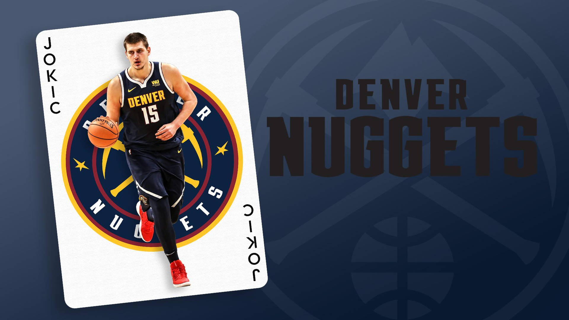 Nikola Jokic Denver Nuggets Card Background