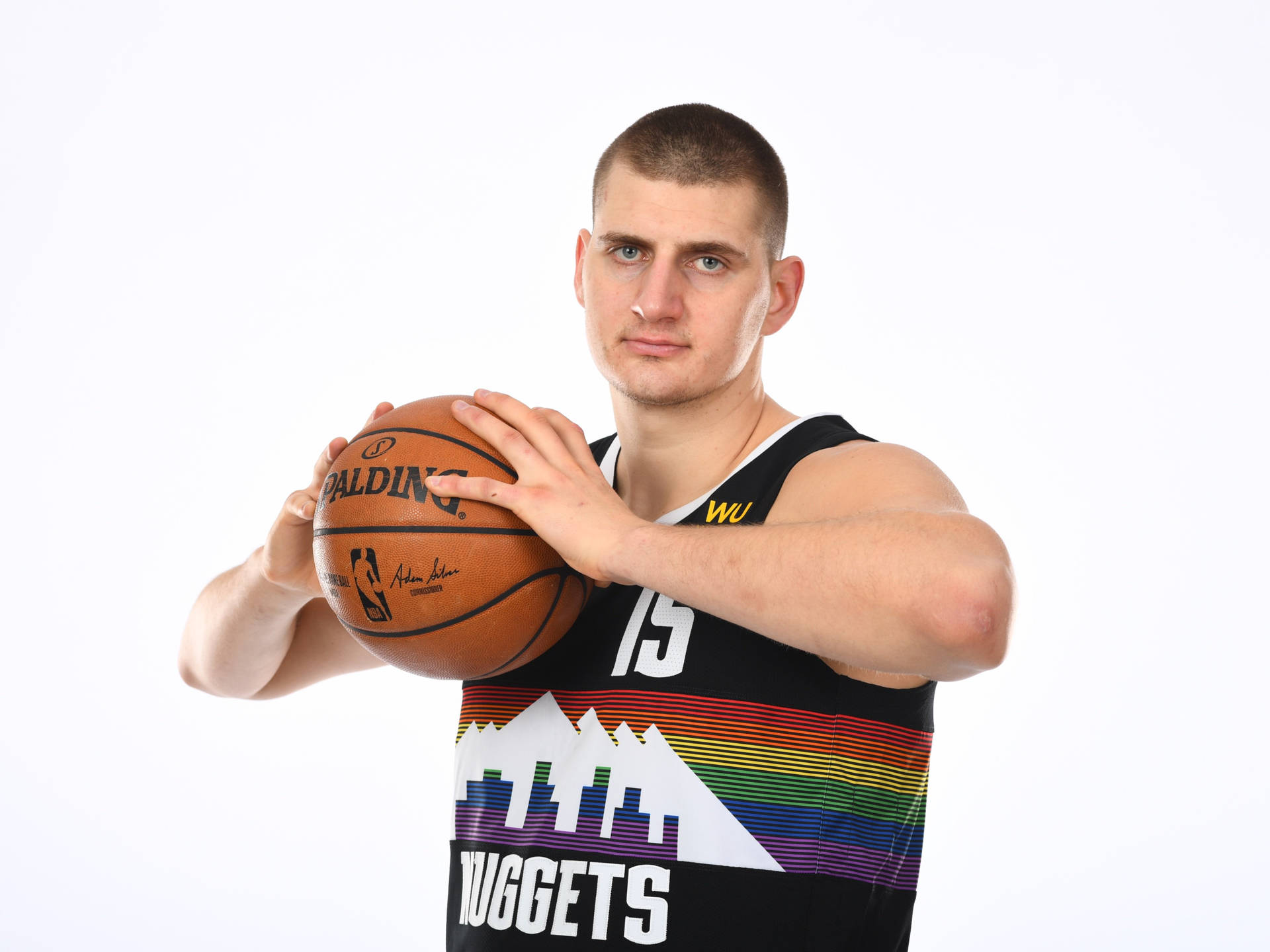 Nikola Jokic Nuggets Basketball Background