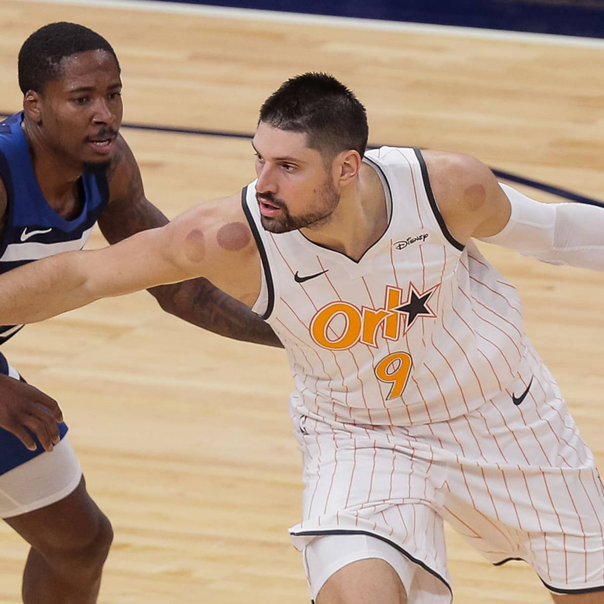 Nikola Vucevic Powerful Center Orlando Magic Background