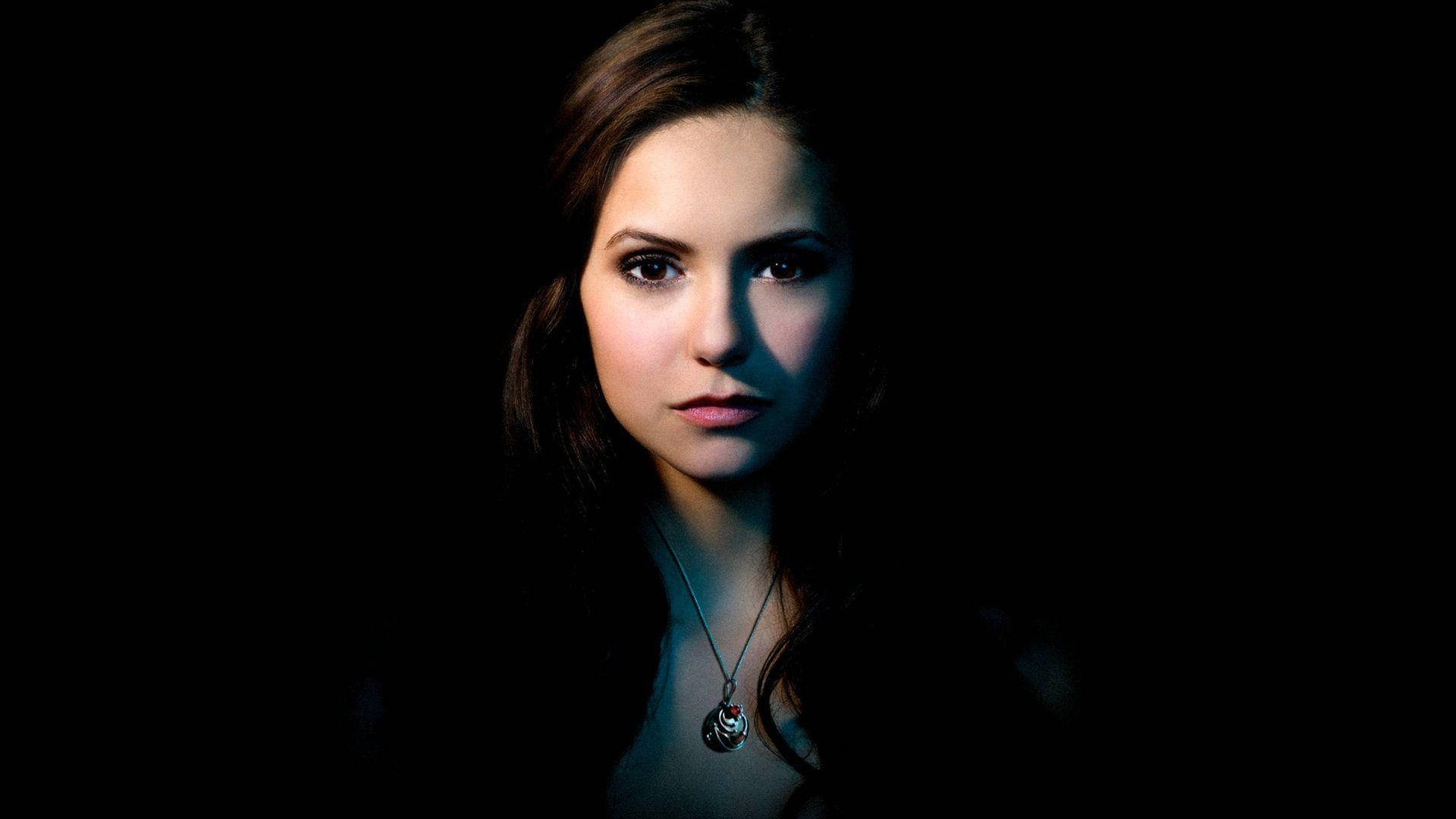 Nina Dobrev Focus Photograph Background