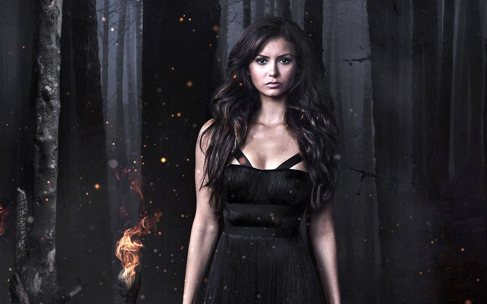 Nina Dobrev Graphic Poster Background