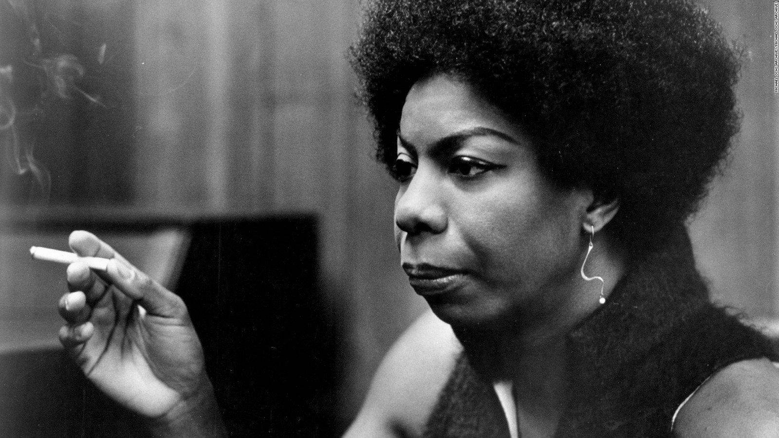 Nina Simone Black And White Cigarette