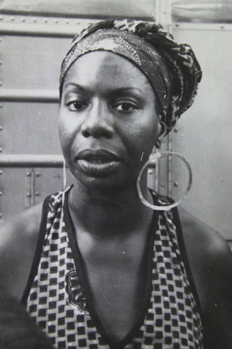 Nina Simone Fashion Icon Big Earring Background