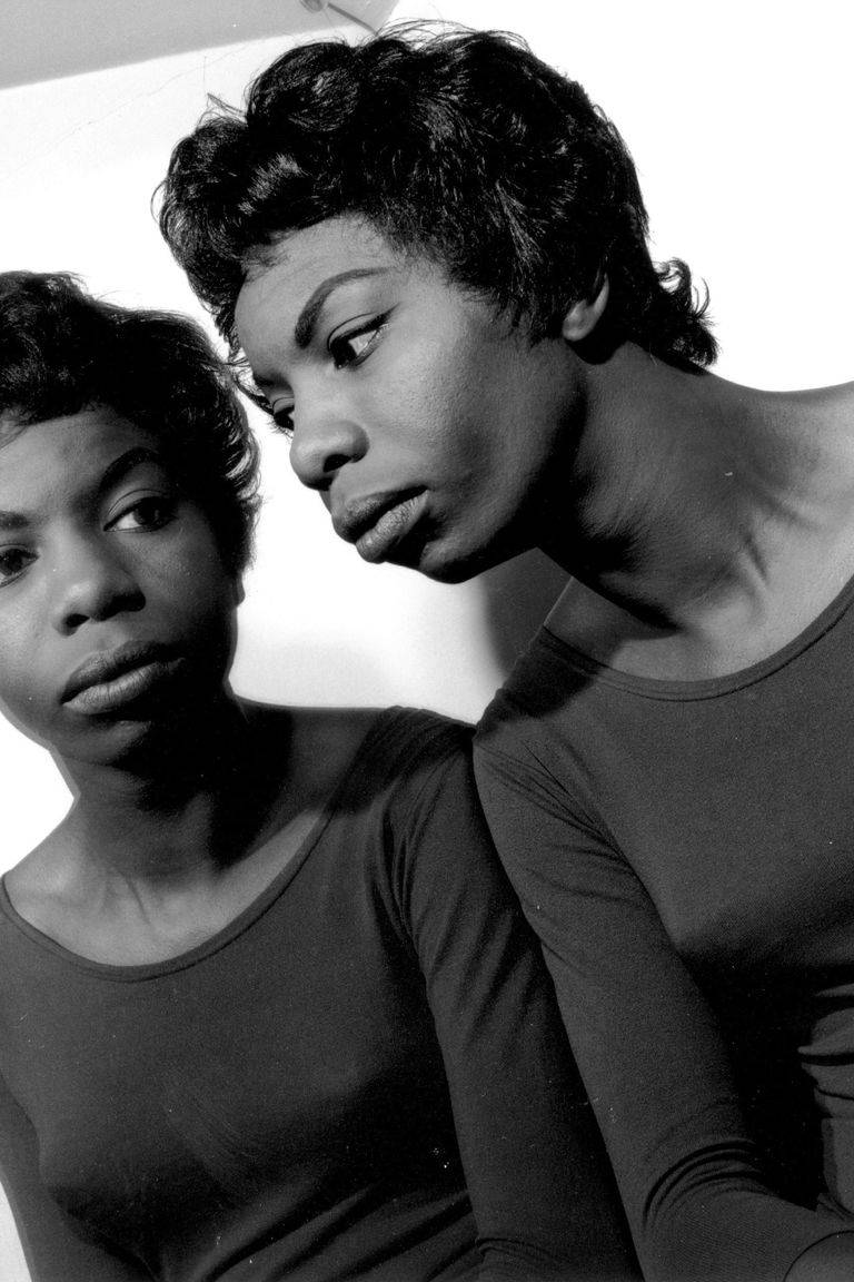 Nina Simone Mirror Portrait Session