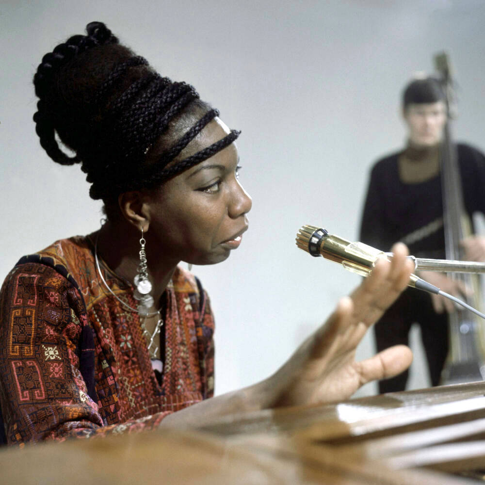 Nina Simone Playing Piano Band 1967 Background