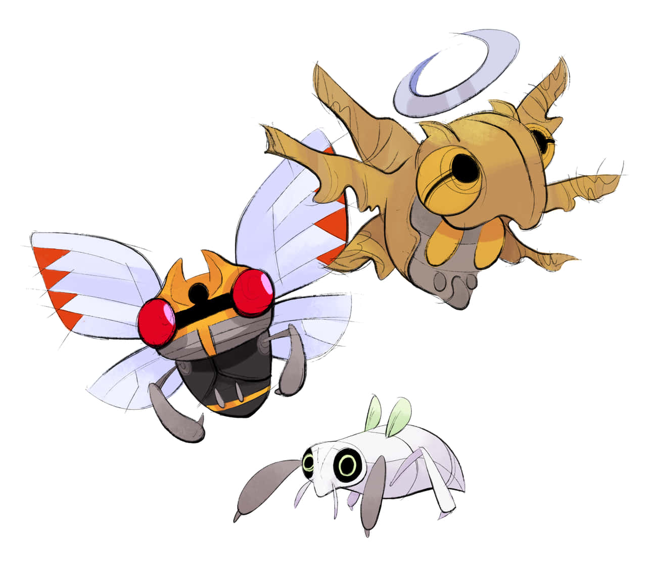 Nincada, Ninjask, And Shedinja Background