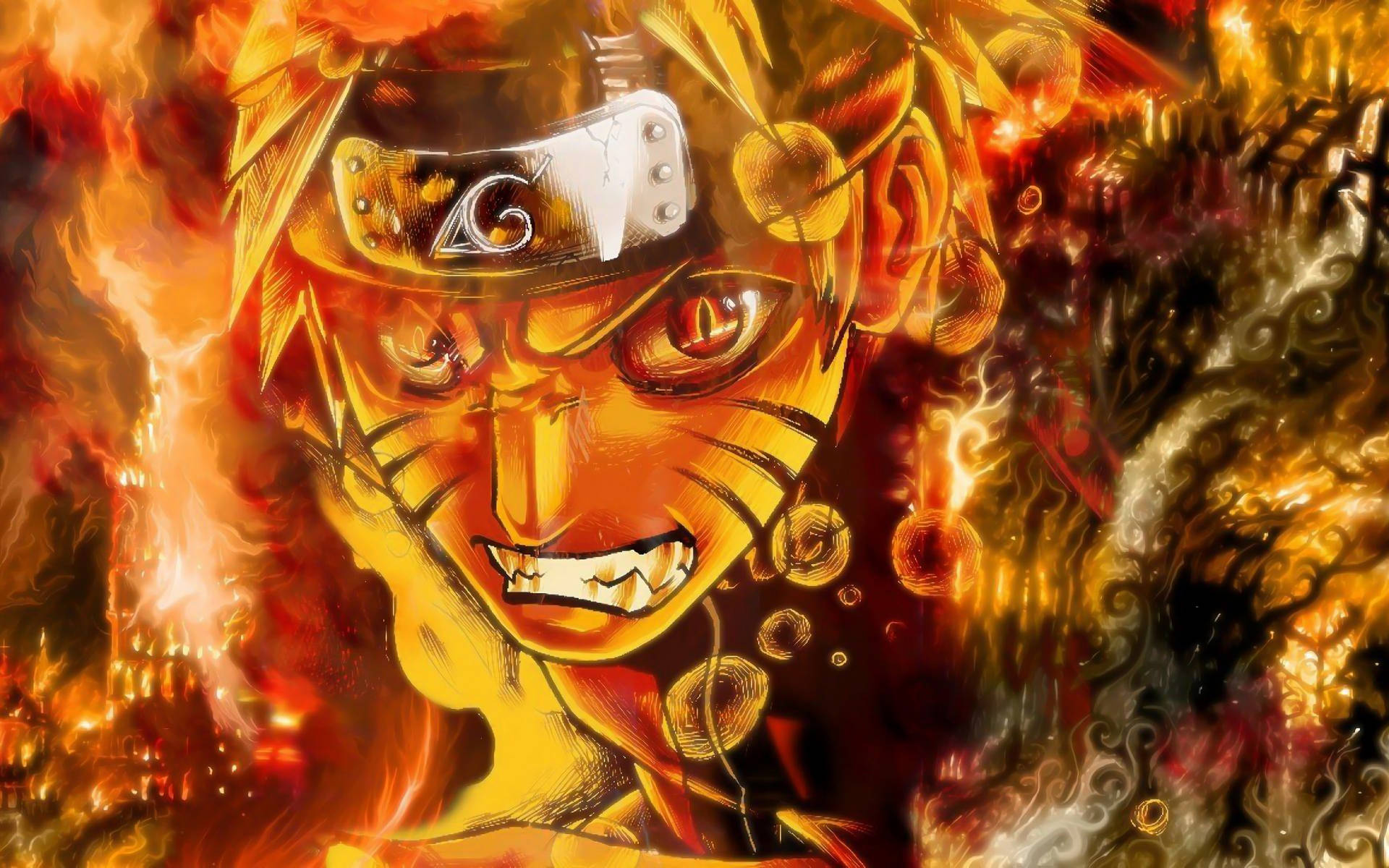Nine-tails Chakra Mode Naruto 4k Pc Background