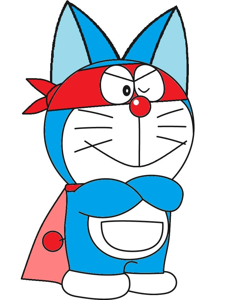 Ninja Doraemon On The Go 4k Background