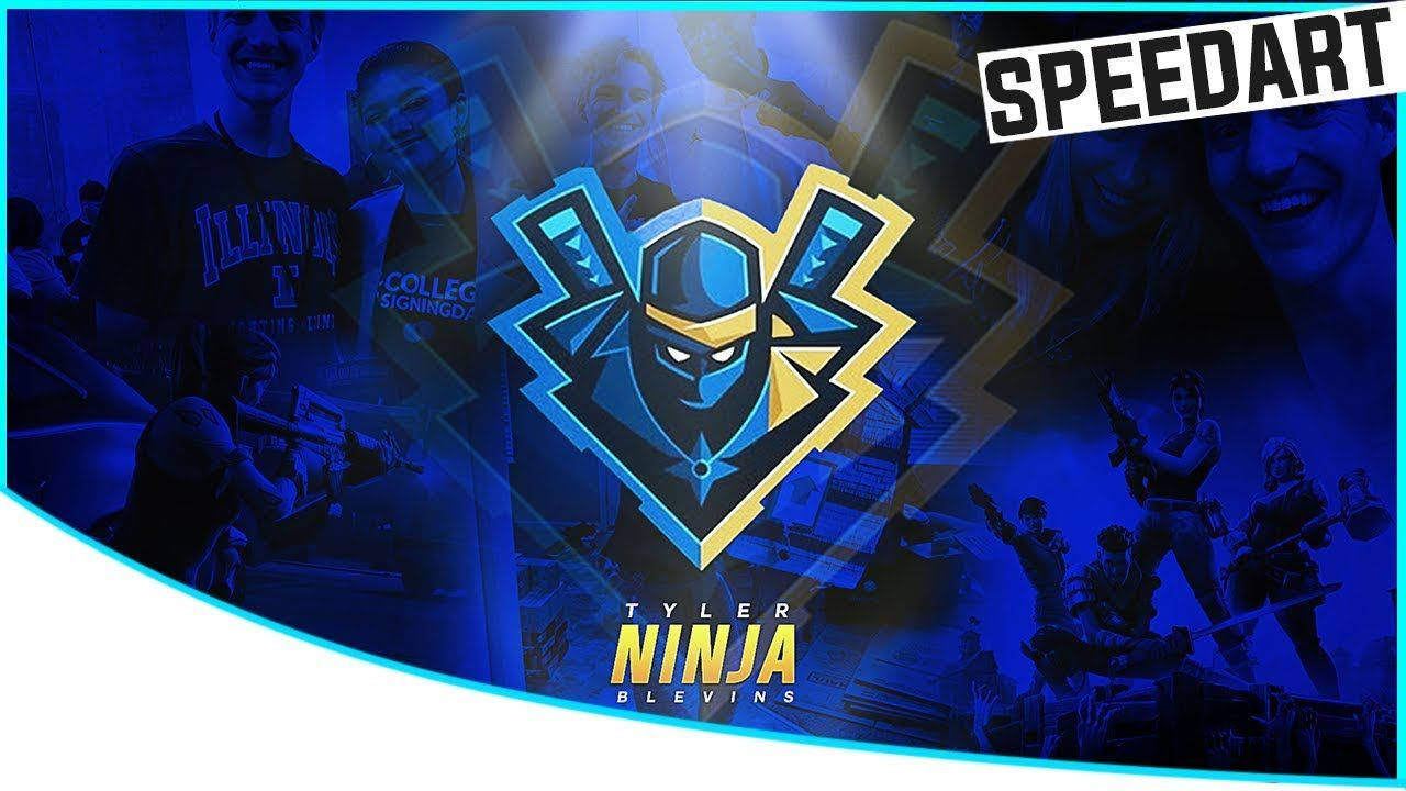 Ninja Fortnite Speed Art Background