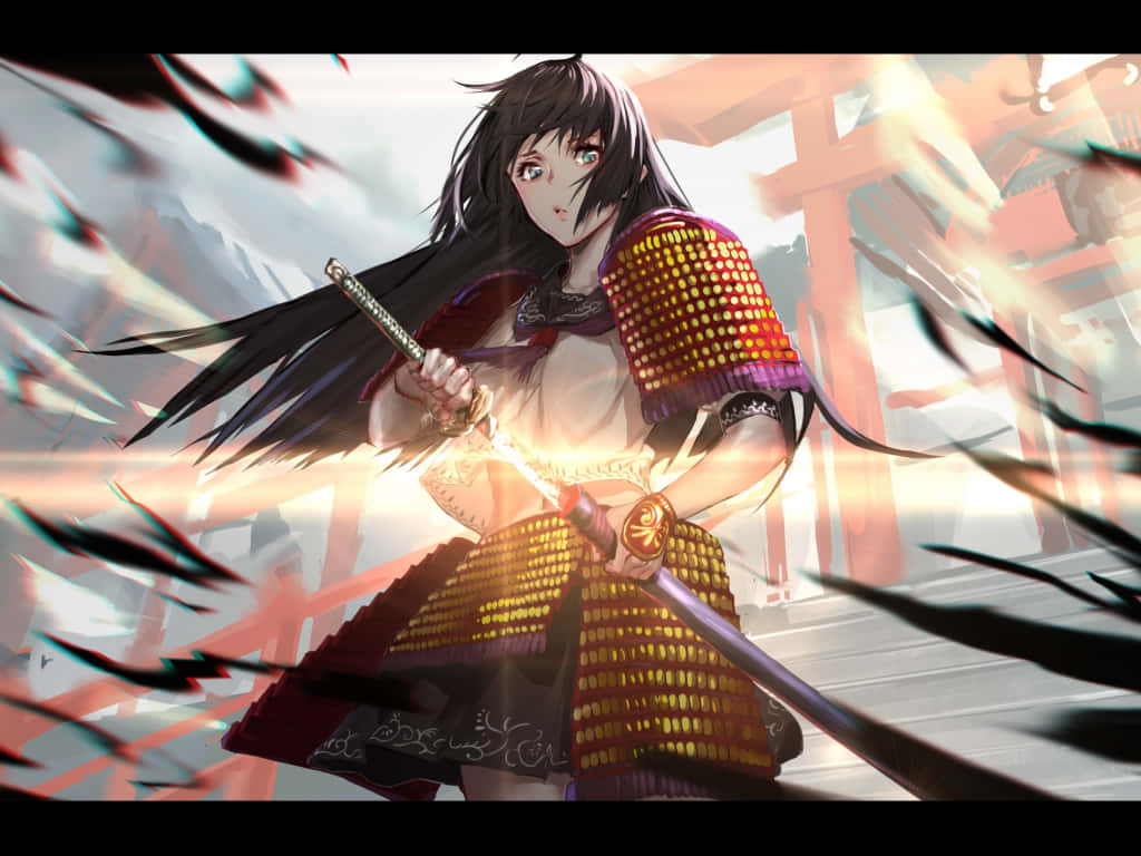 Ninja Samurai Anime Girl Artwork