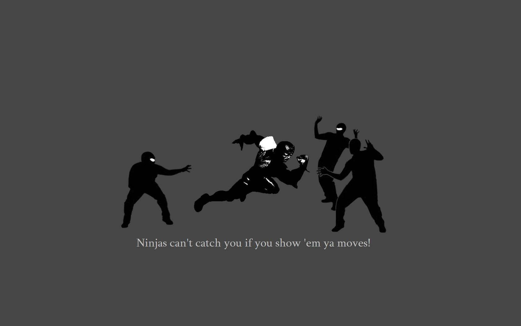 Ninjas Can't Catch You Background