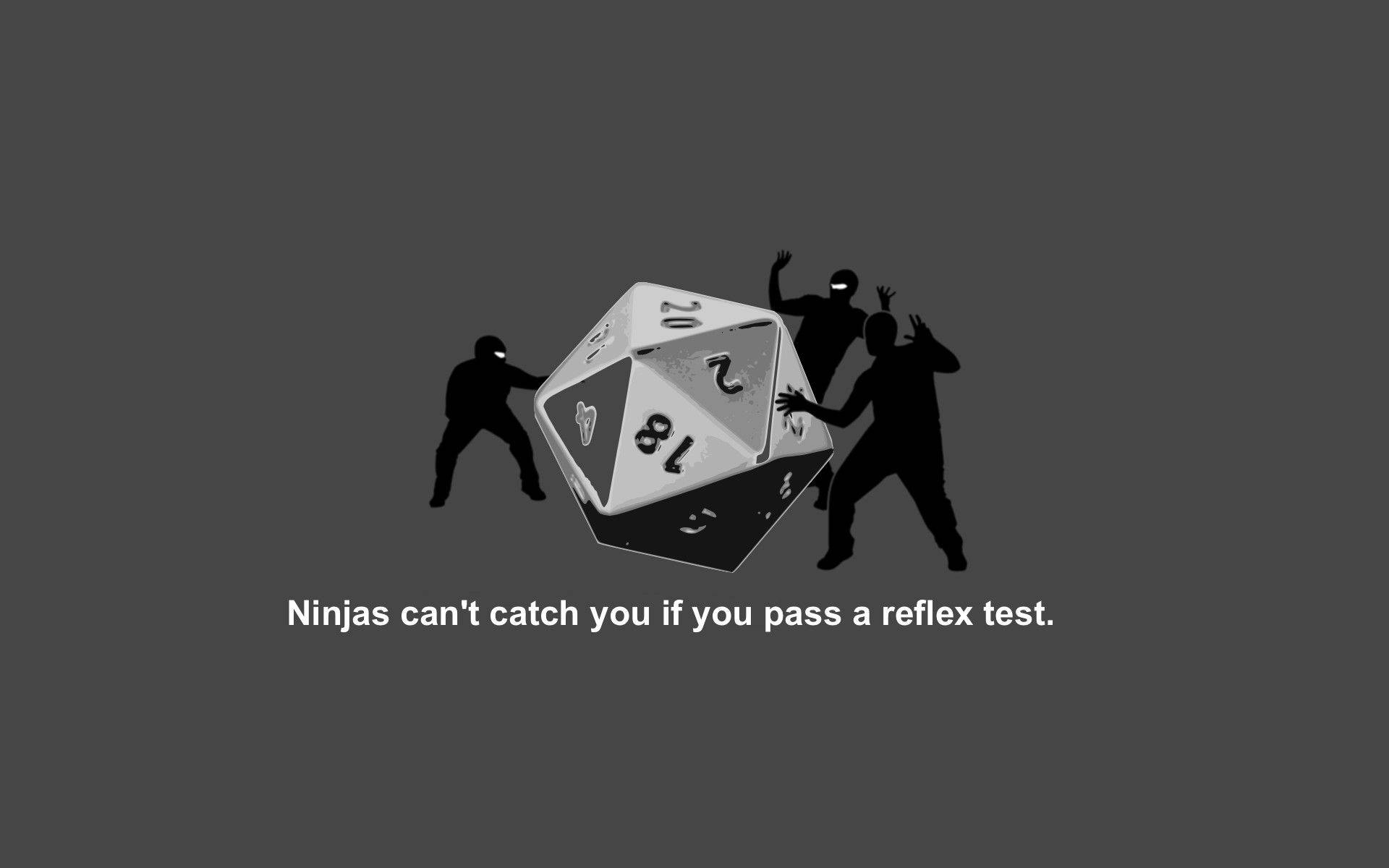 Ninjas Playing Dnd Rpg Dice Background